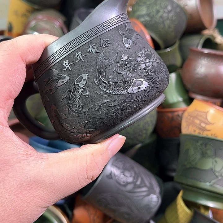 茶杯紫砂全手工紫砂主人杯