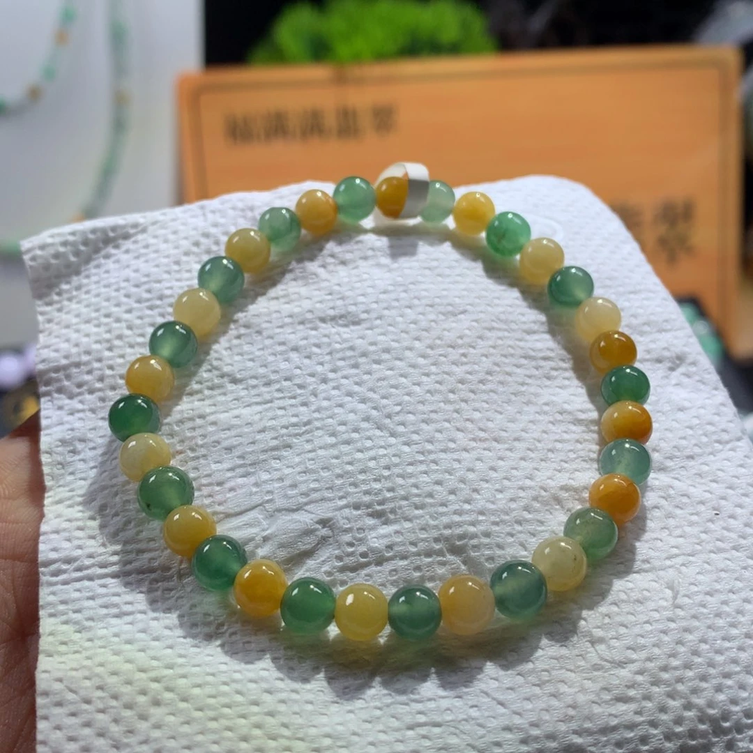 翡翠未镶嵌手链卡6
