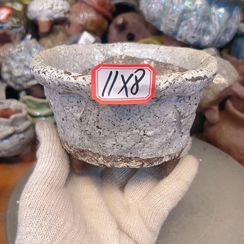 粗陶花盆手工花盆制作就这样