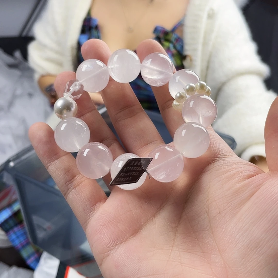 银S925镀金镶嵌水晶手串