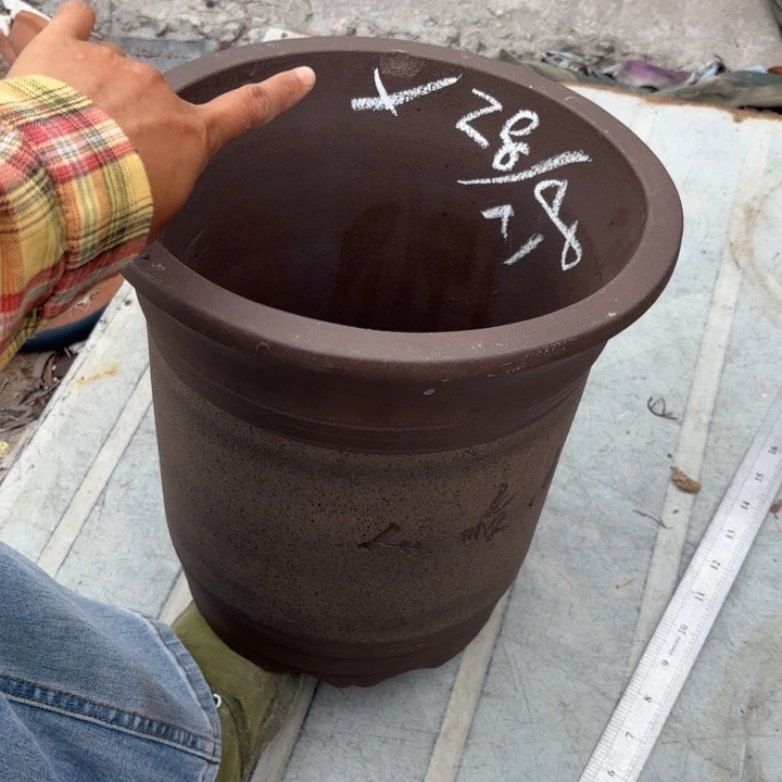 紫砂花盆紫砂的花