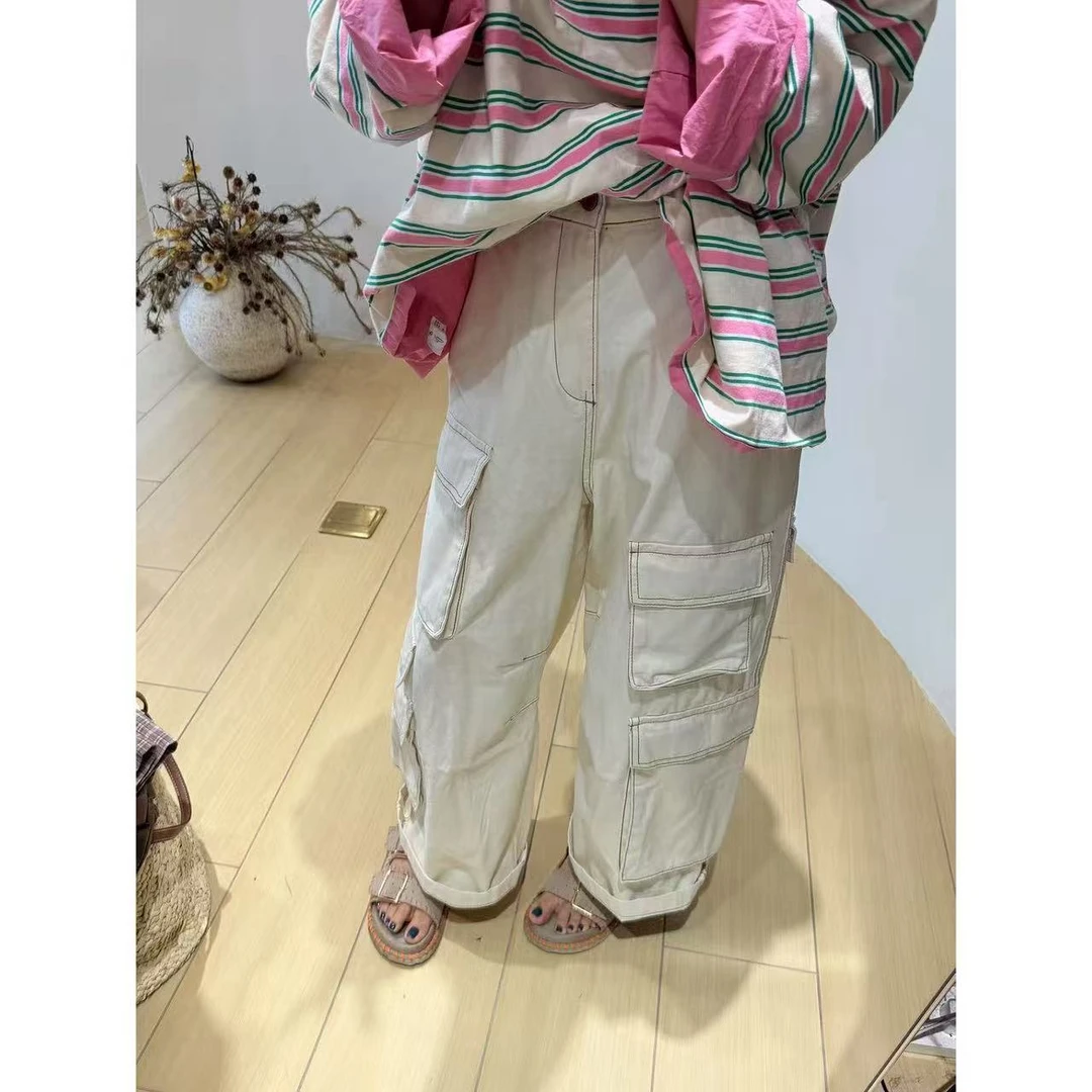 TOMATO-新款多口袋工装牛仔裤#70590