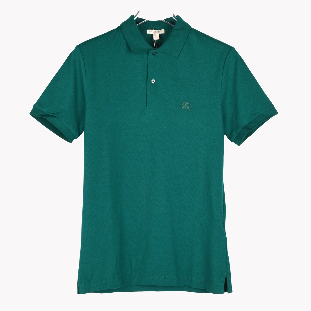 BURBERRY/博柏利男士时尚绿色纯棉短袖POLO衫 4005699