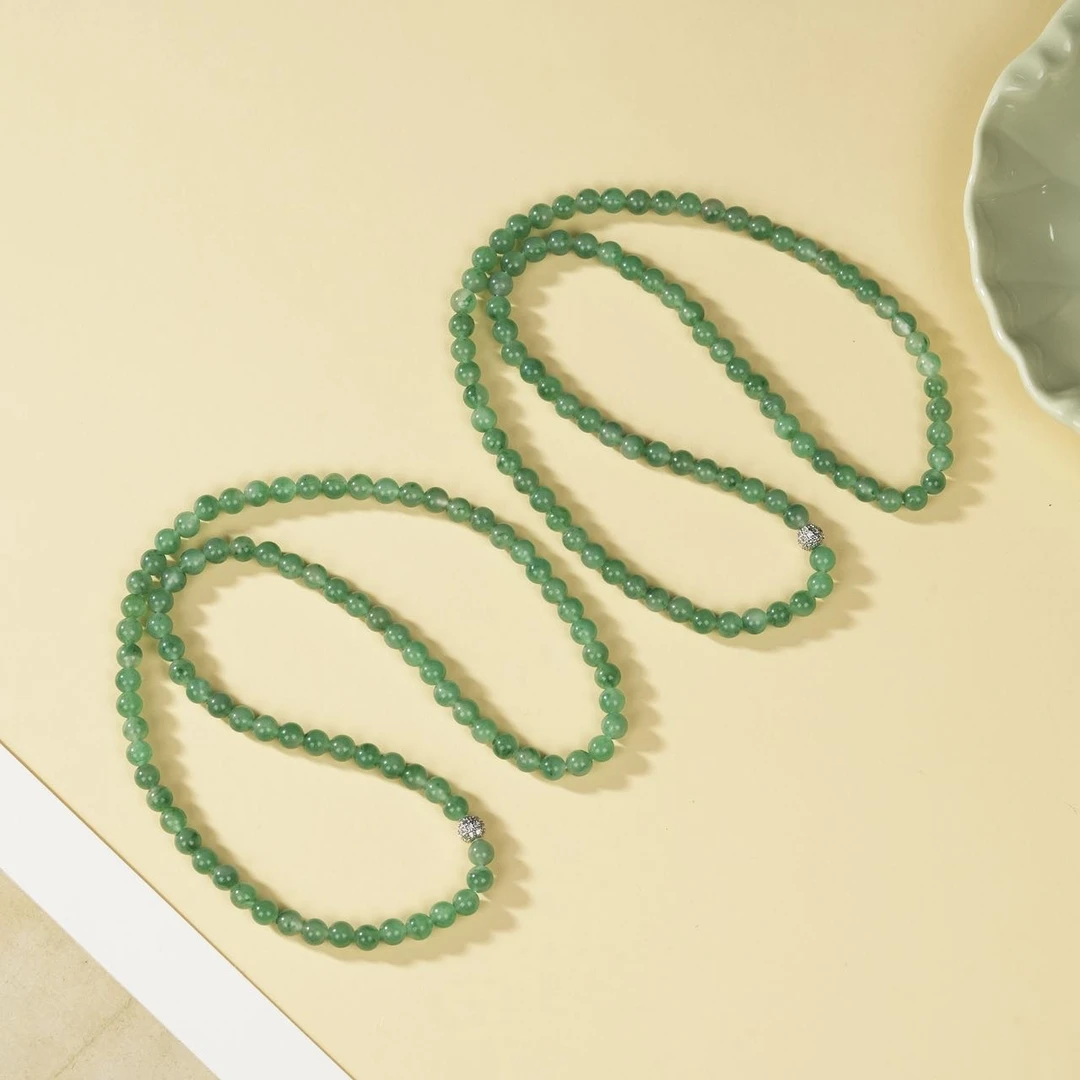 【云上叙】石英质玉项链-多样性发其一-6mm-V41938-K（商城）