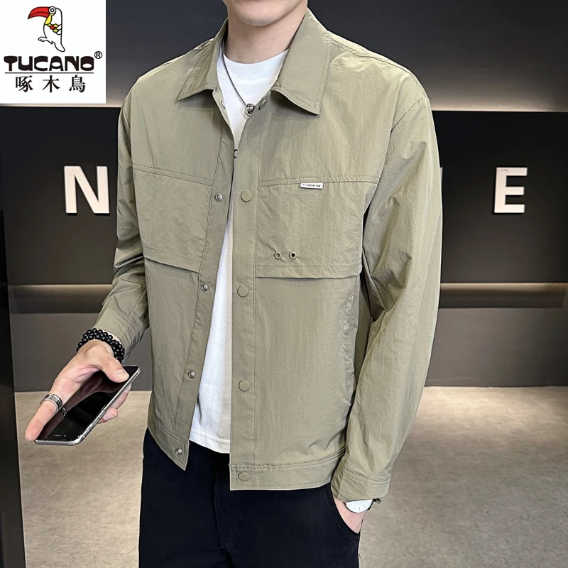 TUCANO/啄木鳥春秋季新款男士翻领夹克百搭时尚休闲潮流青年外套
