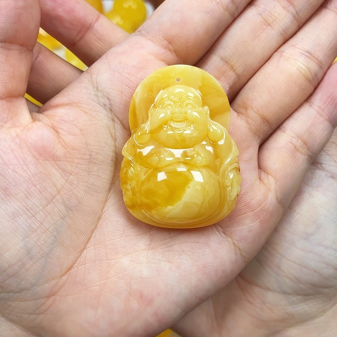 未镶嵌颈饰蜜蜡焦皮浓蜡妖花佛公