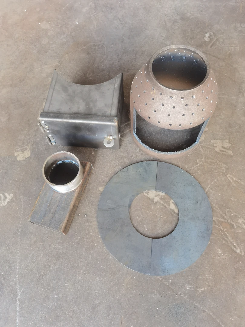 气化无烟柴火灶4件套