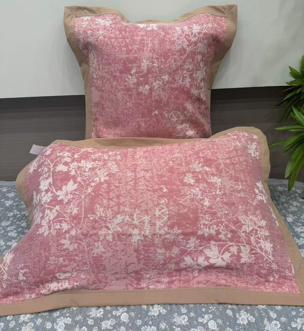 【半折春枝枕巾】52*78cm一对装精梳棉成人枕巾加厚