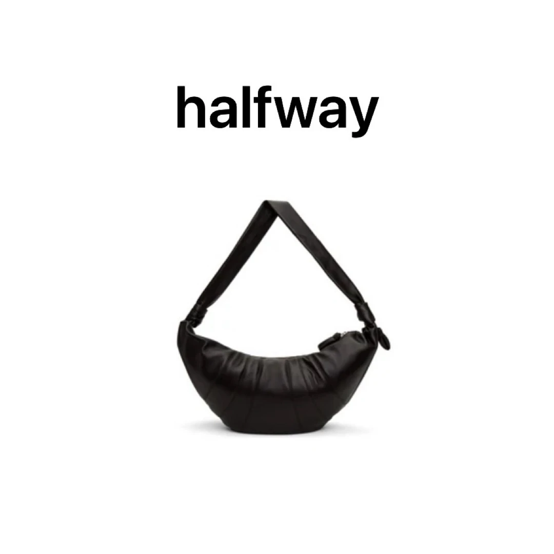 halfway 牛角包 羊皮女包