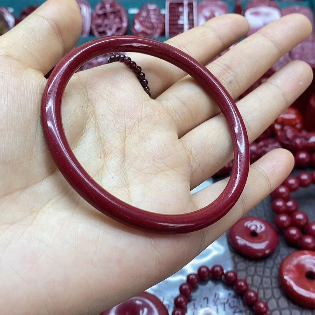 天然辰砂008朱砂手镯