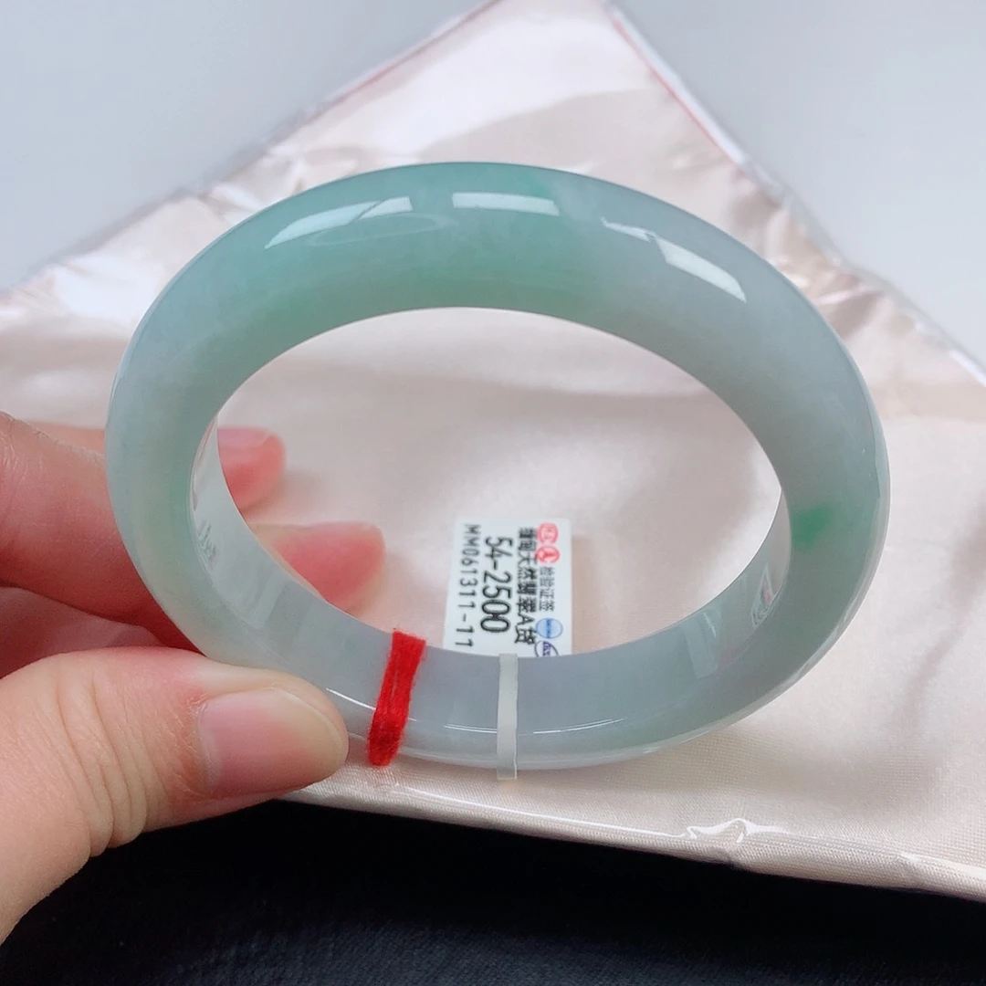 未镶嵌手镯翡翠54正圈