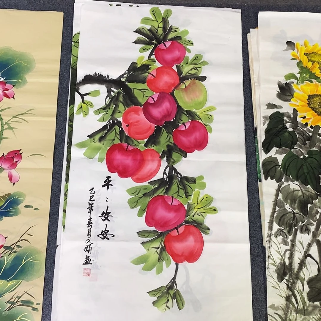 国画尺寸100✖️50三尺手绘画