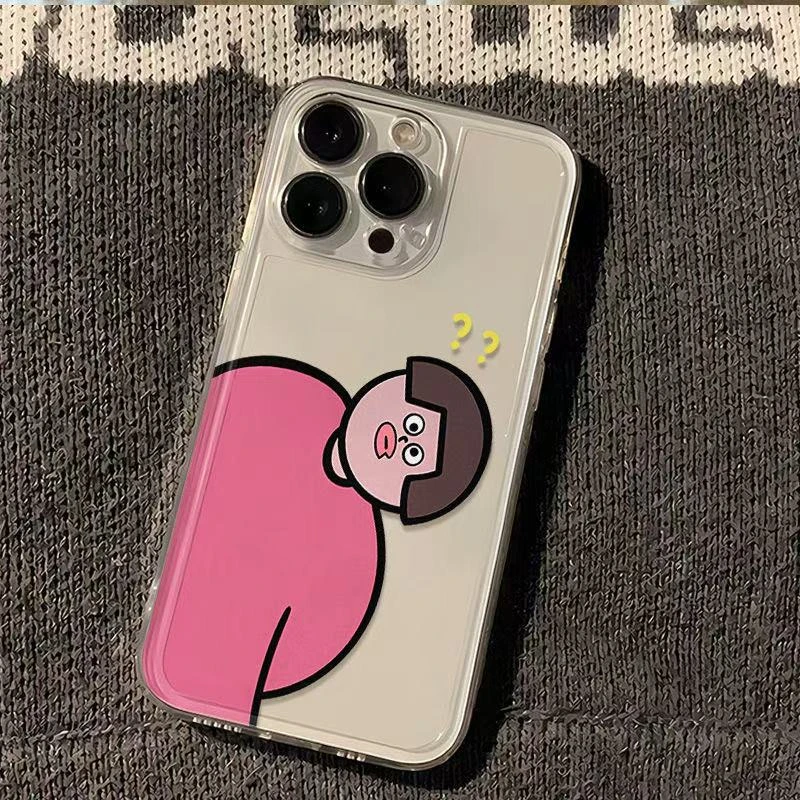 粉胖女孩适用于苹果16ProMaxiphone手机壳太空壳国风保护套可爱