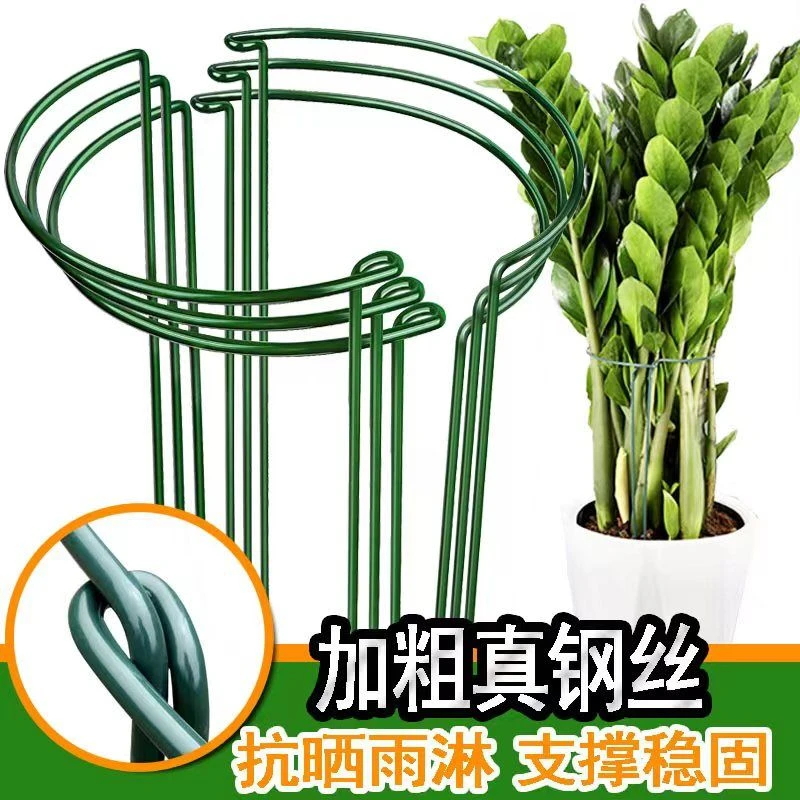 花支撑架阳台花架龟背竹防倒支撑固定半圆支撑杆爬藤植物花盆花架