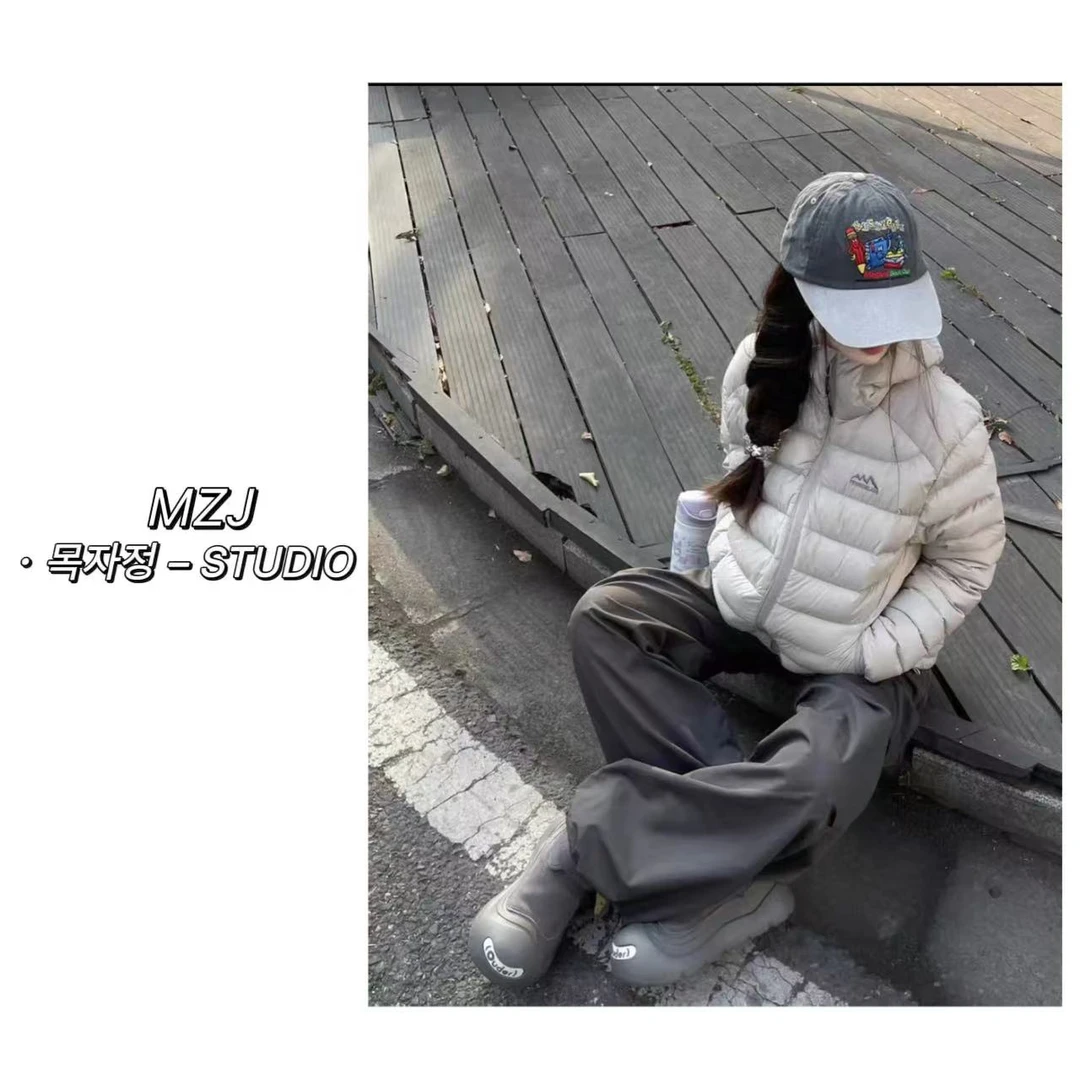 木子静-「蜜汁排骨」韩系时尚百搭小奶包连帽棉服-25231