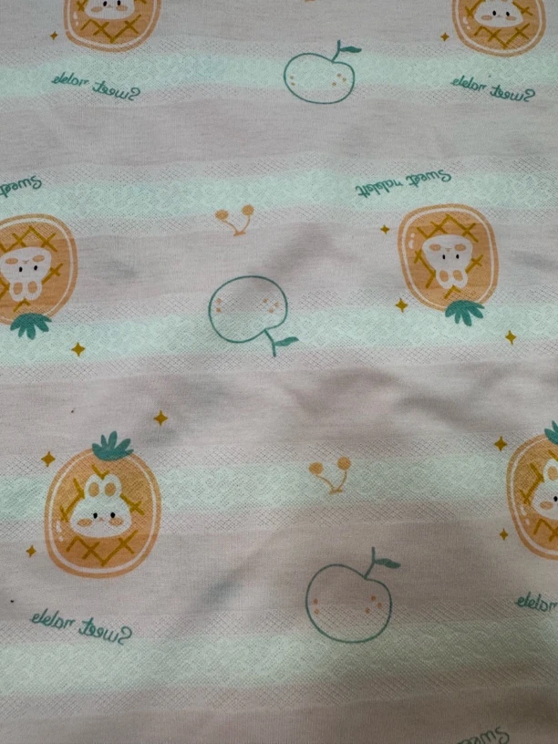 新款春夏季居家服睡衣纯棉印花面料