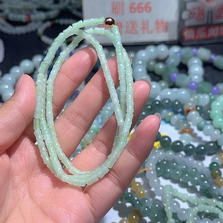 翡翠未镶嵌手链22