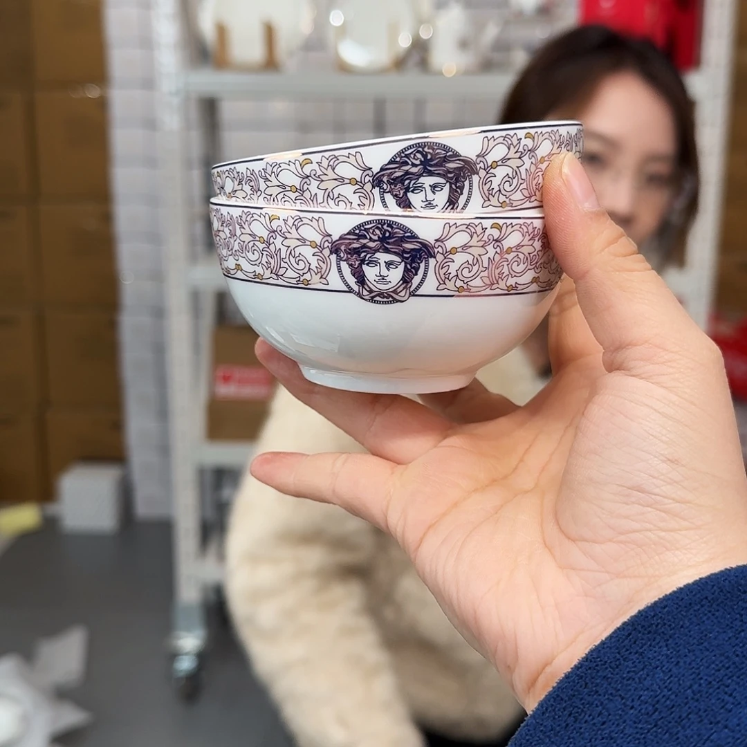 骨瓷高骨4英寸10cm饭碗10只外贸骨瓷