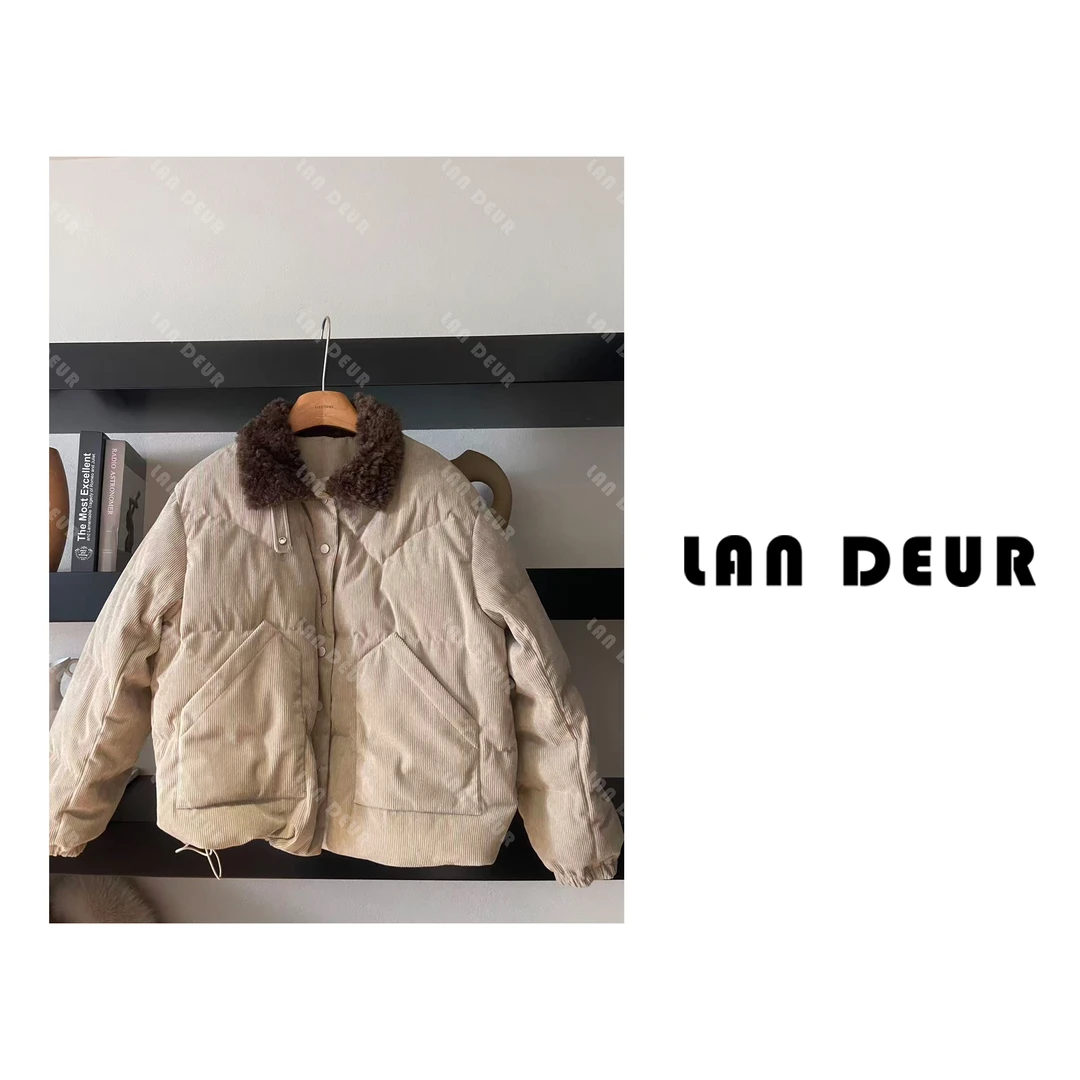 JIUJIU【琉光浅夏】时尚毛领百搭洋气气质高级感羽绒服外套女