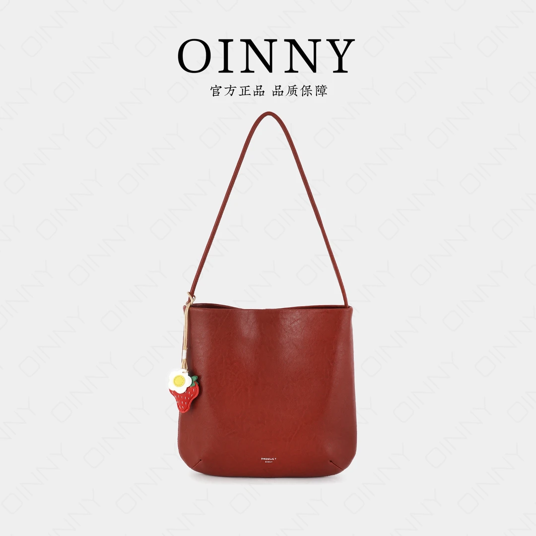 【达人专属】小众设计复古高级牛皮单肩包8858