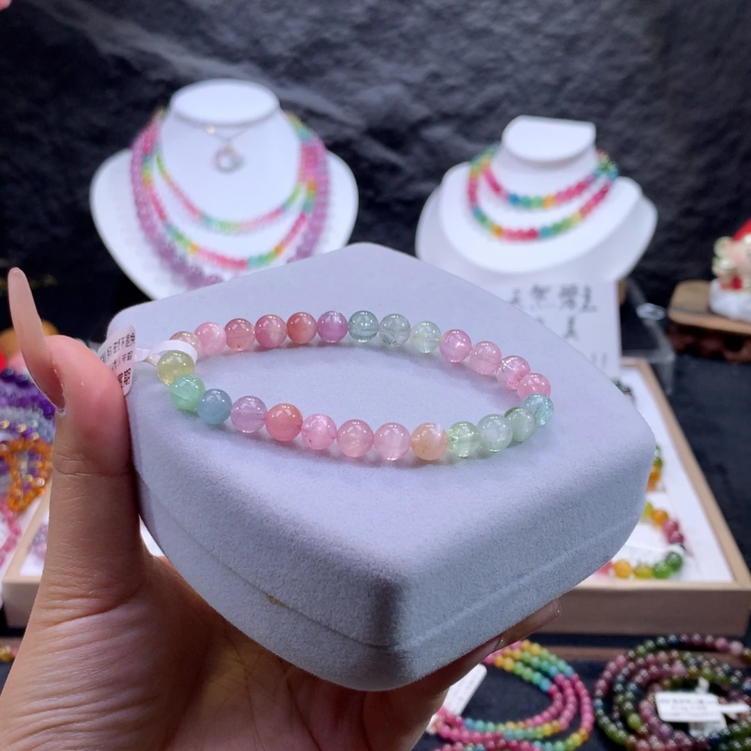 手链未镶嵌碧玺马卡龙猫眼