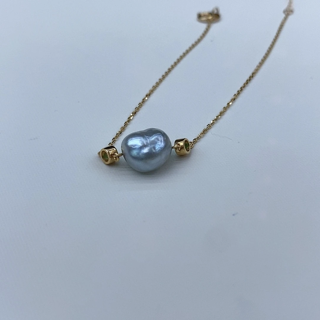 海水珍珠手绳18K金镶嵌