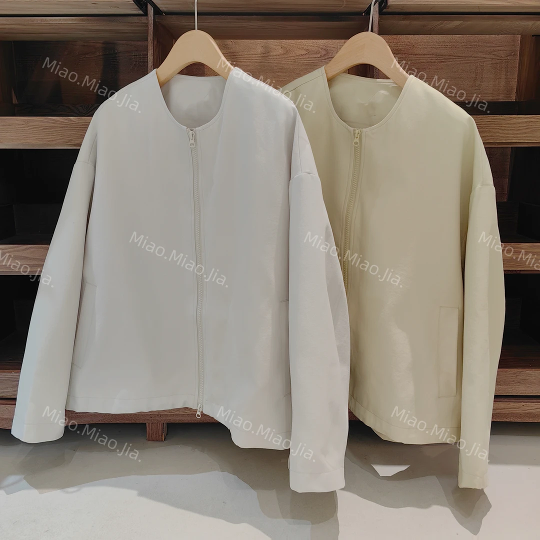 /苗苗家/『春不晚』韩版简约拉链外套高级气质百搭外套2025年春
