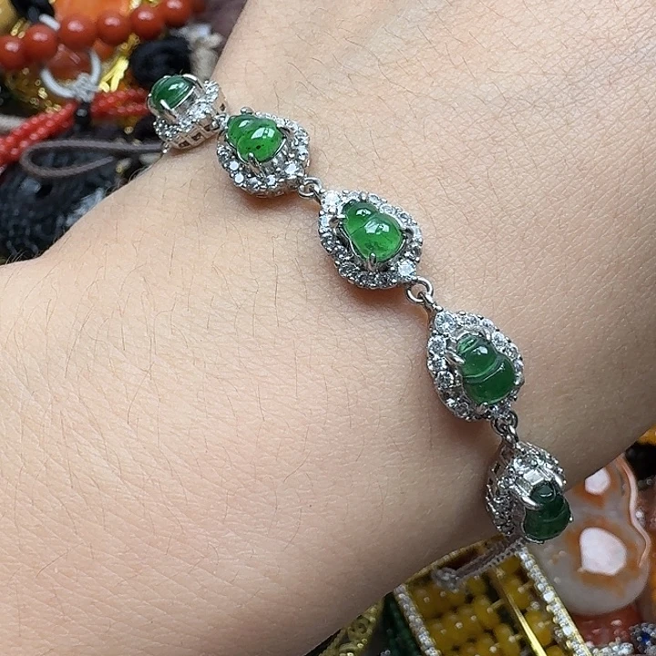 翡翠未镶嵌项链翡翠