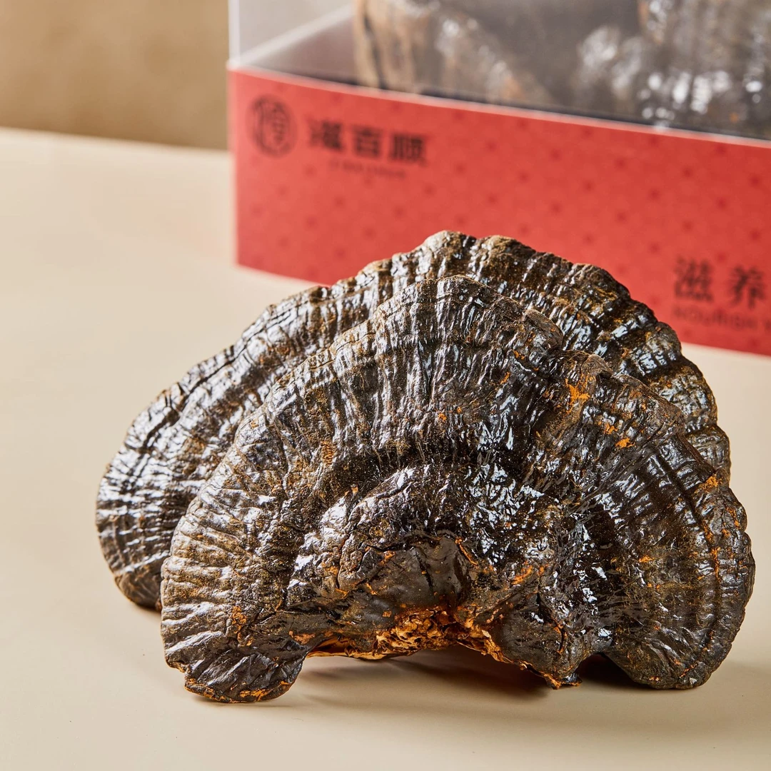 滋百顺黑灵芝精选整株深山灵芝菌香味浓泡酒煲汤滋补特产【干货】