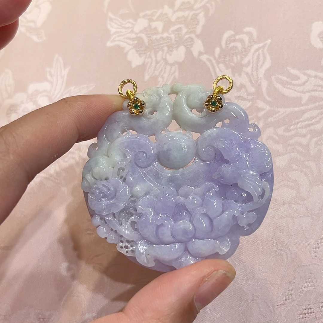 翡翠合金吊坠(赠链)