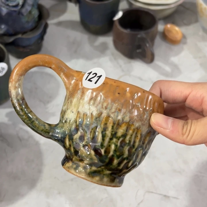 陶瓷懿树日式手捏把餐具茶具