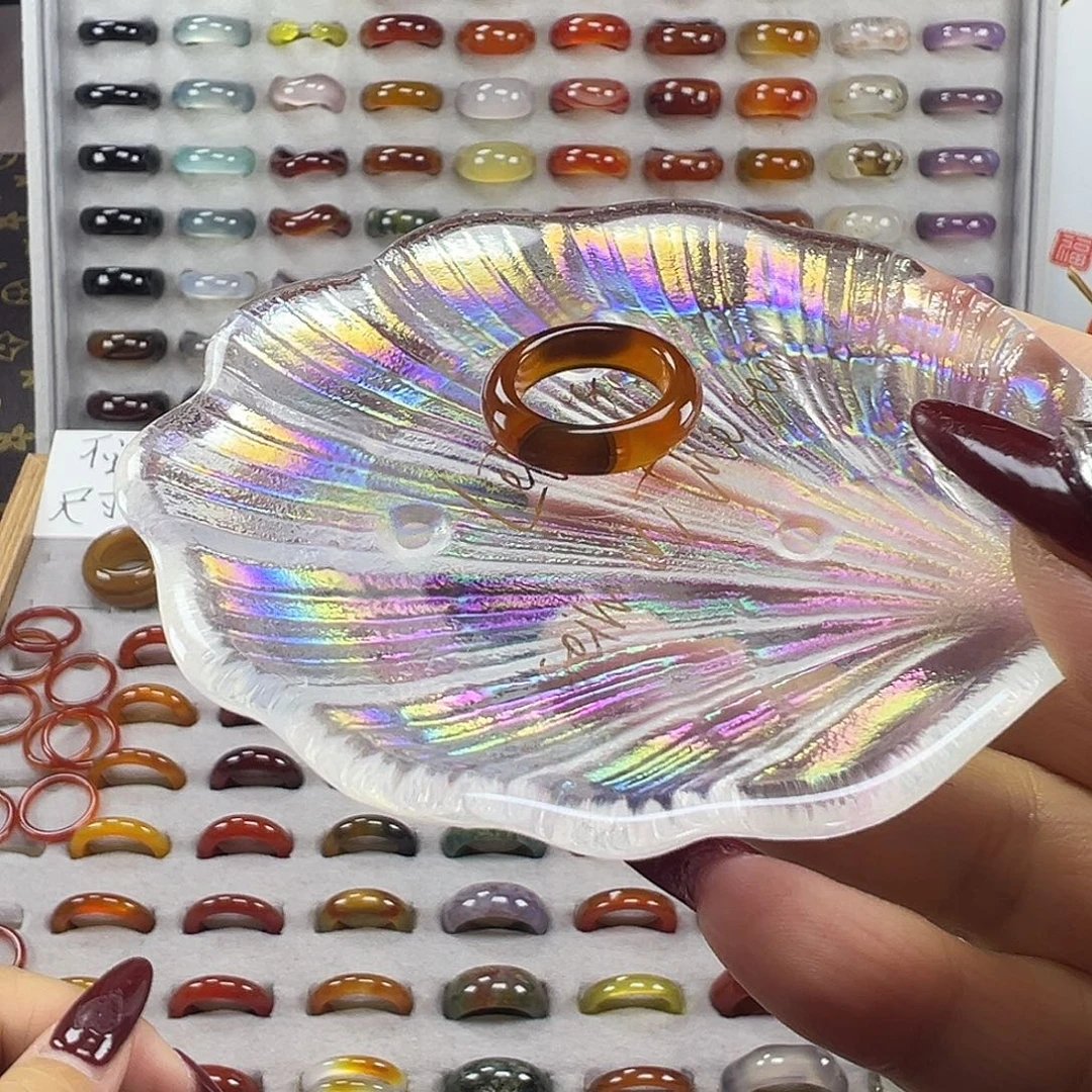 玛瑙/玉髓未镶嵌戒指A5不退换16港12