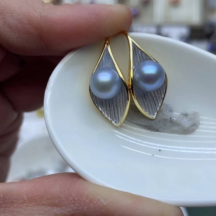 淡水珍珠耳饰未镶嵌