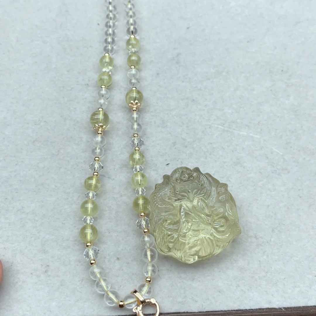 水晶吊坠(不含链)未镶嵌我*谁