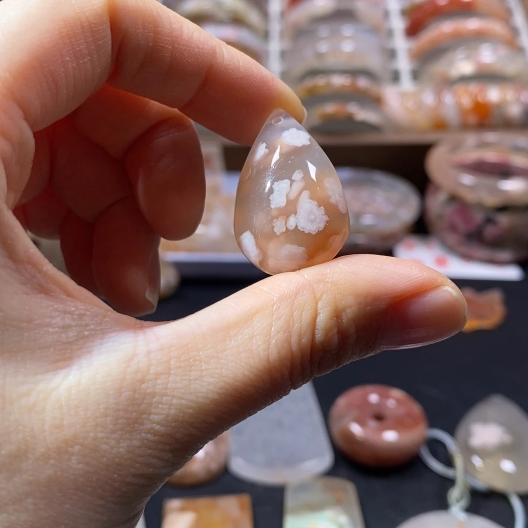 橘***汁玛瑙/玉髓未镶嵌戒指