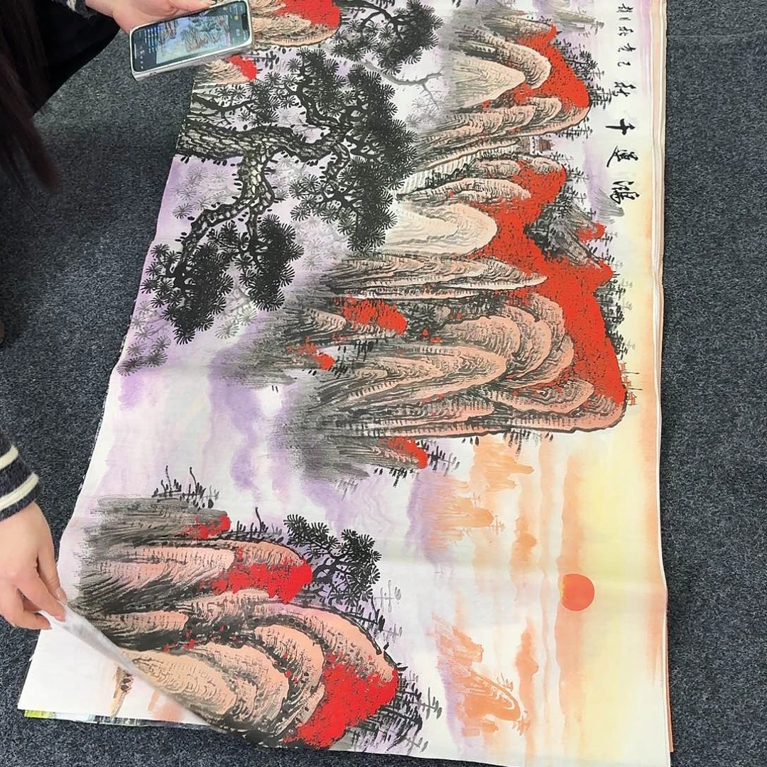 纯手绘国画作品好看四尺