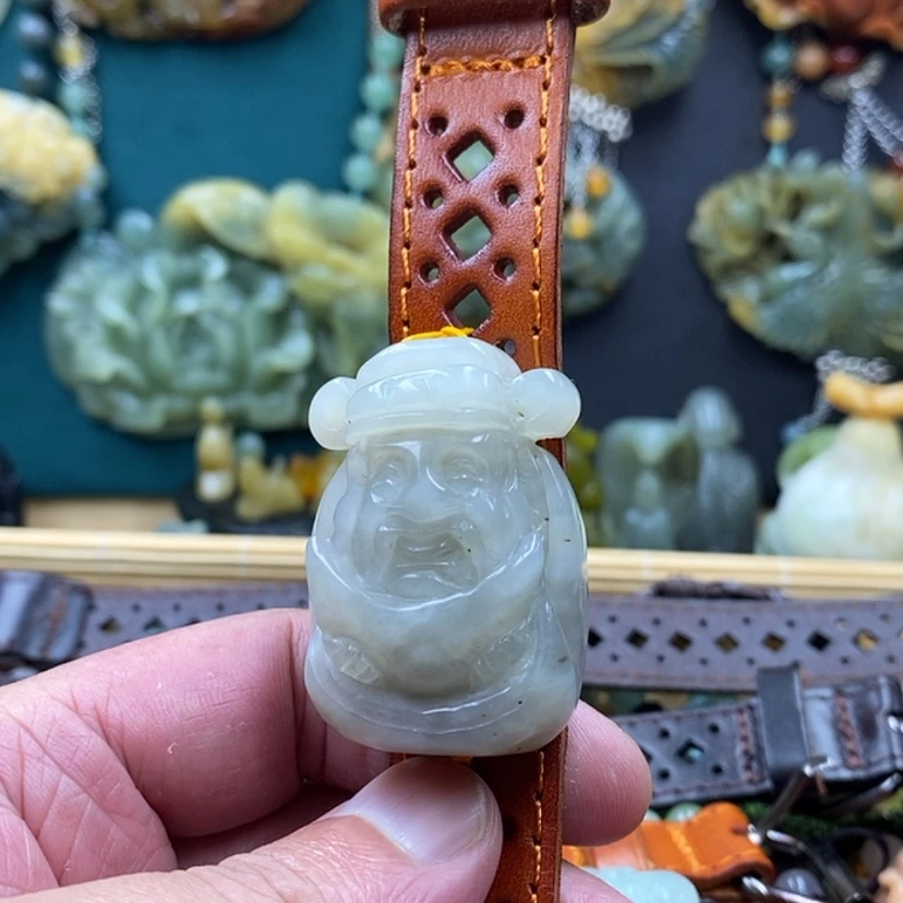 【闪购商品】蛇纹石玉未镶嵌手牌
