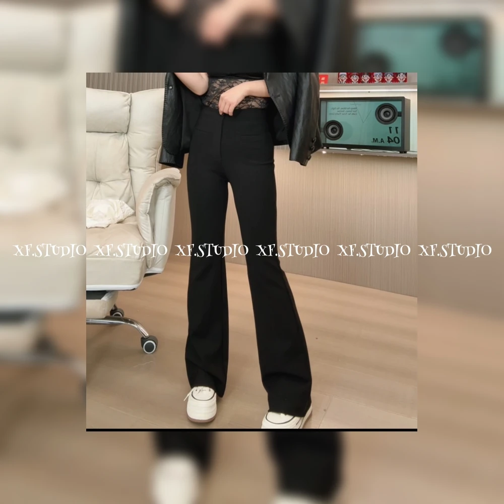 （小凤R定制长腿精）经典款加绒显瘦百搭喇叭裤