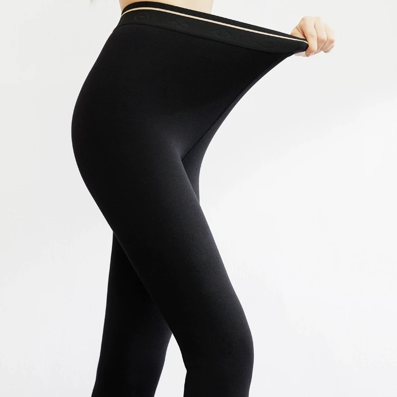 S602时尚百搭小黑裤200克高腰