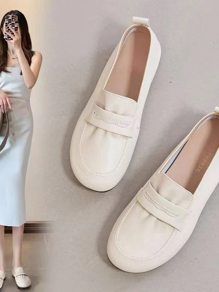 8967-真皮一脚蹬播底小单鞋