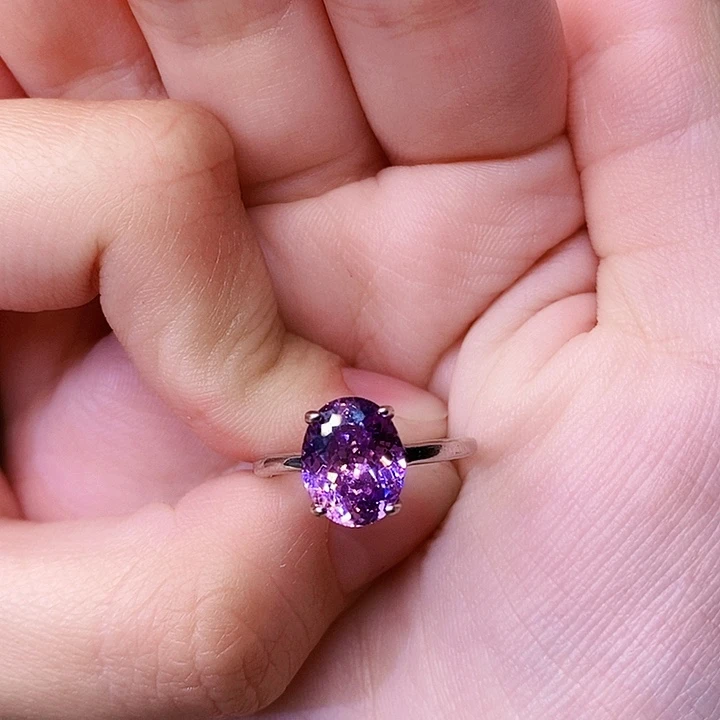 碧玺珠宝奇石银S925镶嵌