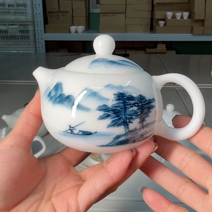 春***主微瑕冰种专场泡茶壶手绘釉下彩