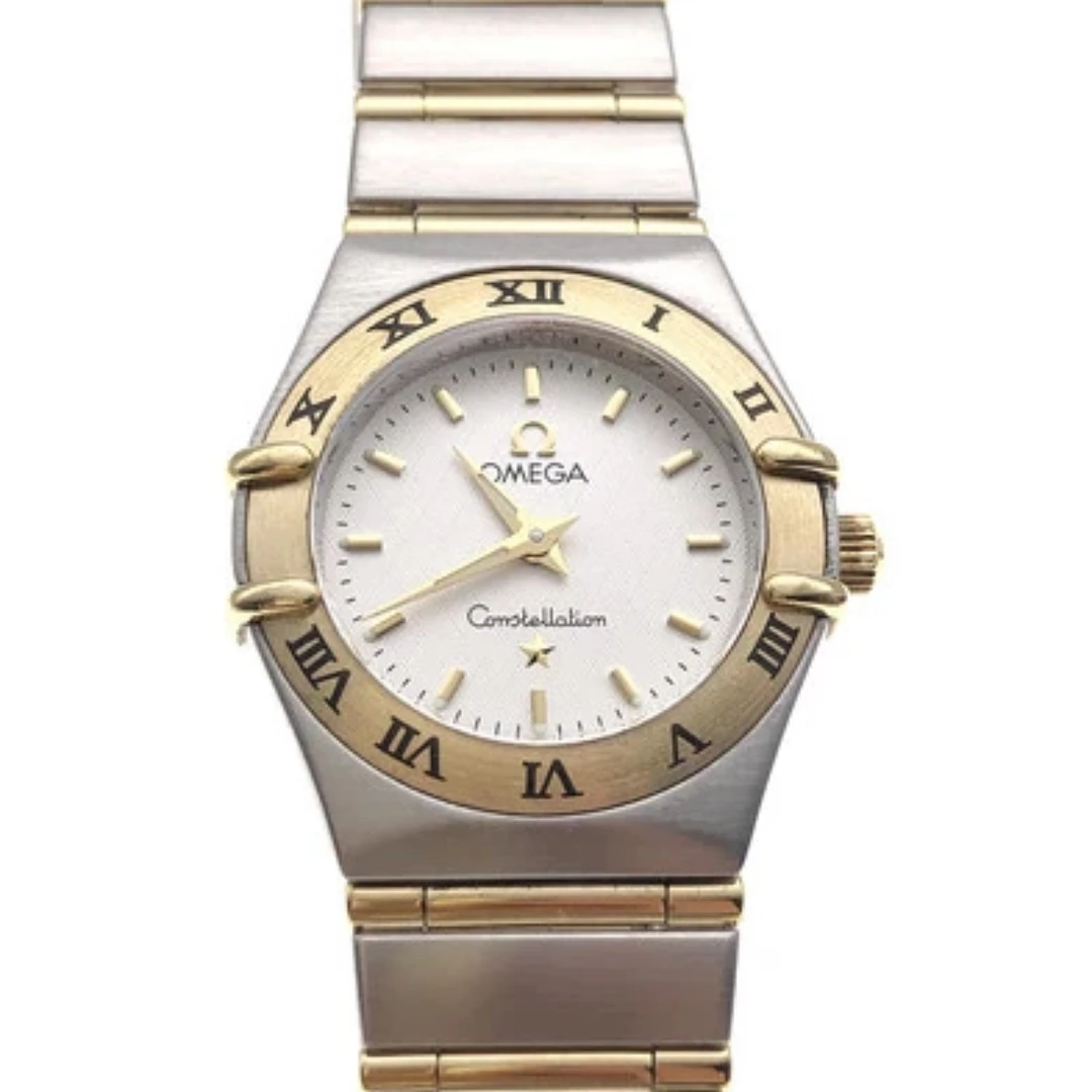 99新 Omega/欧米茄 佳宝女表/石英/18K黄金/表径22.5mm