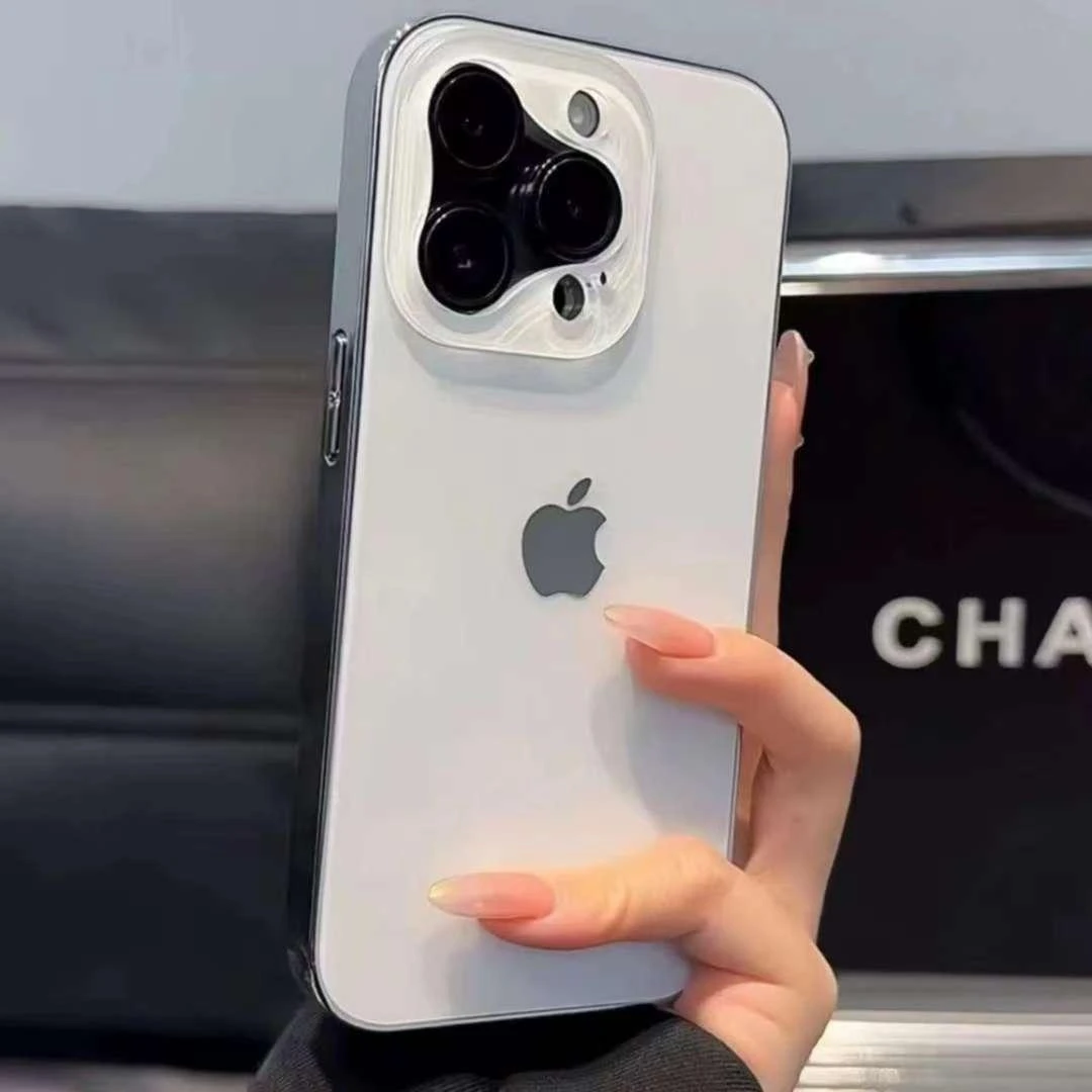 适用iPhone16手机壳电镀苹果15promax秒变镜头磨砂14全包13防摔12