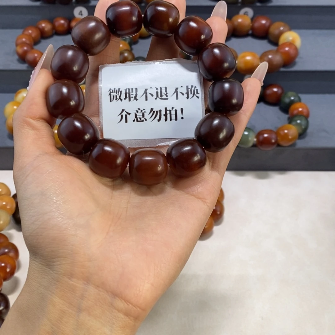 简***单菩提根/象牙果手串微瑕卡18不退不换介意勿拍