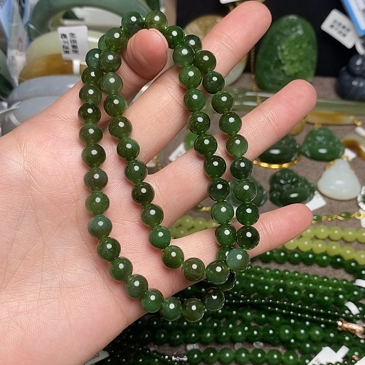 和田玉未镶嵌手链