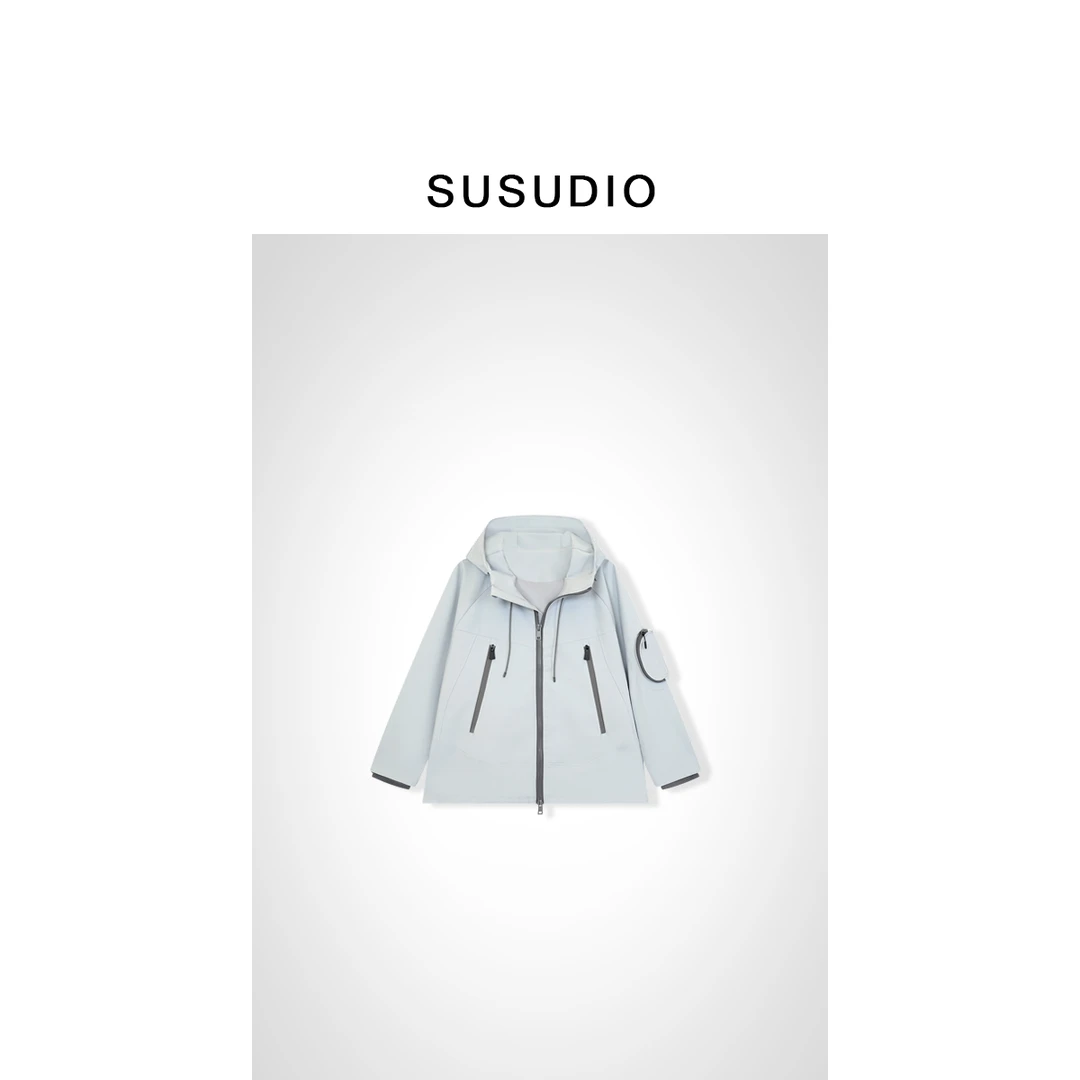 SUSUDIO②新款三防科技面料户外防风运动立体剪裁冲锋衣外套250069