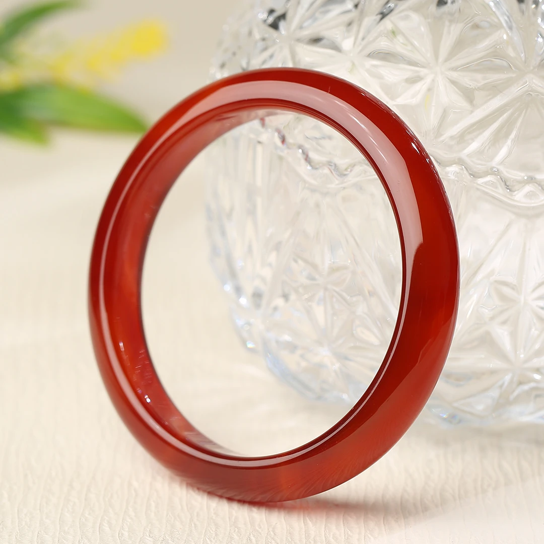 y218天然红玛瑙手镯保真送女友送妈妈小众手镯玉镯子多样性发一个