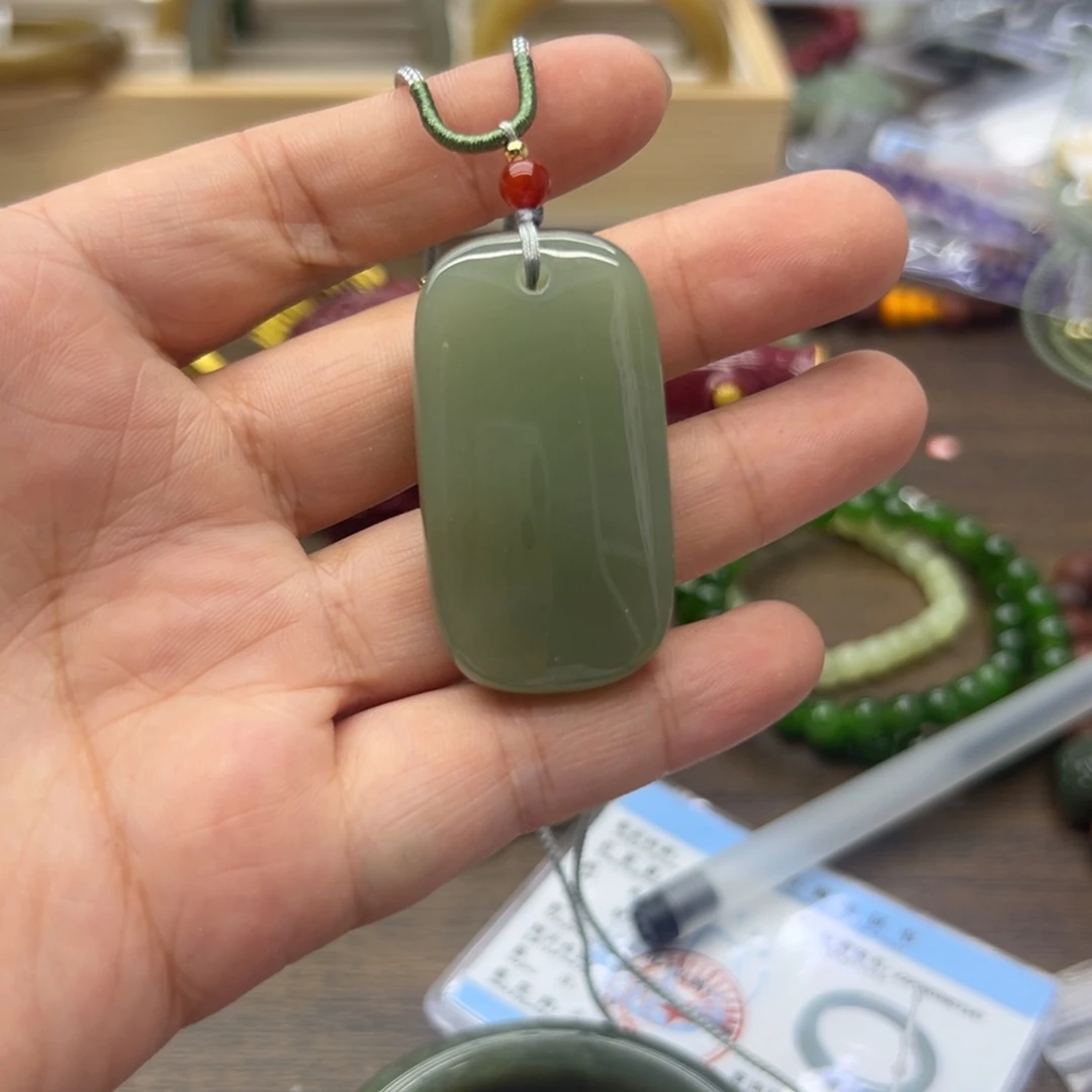 和田玉未镶嵌颈饰442