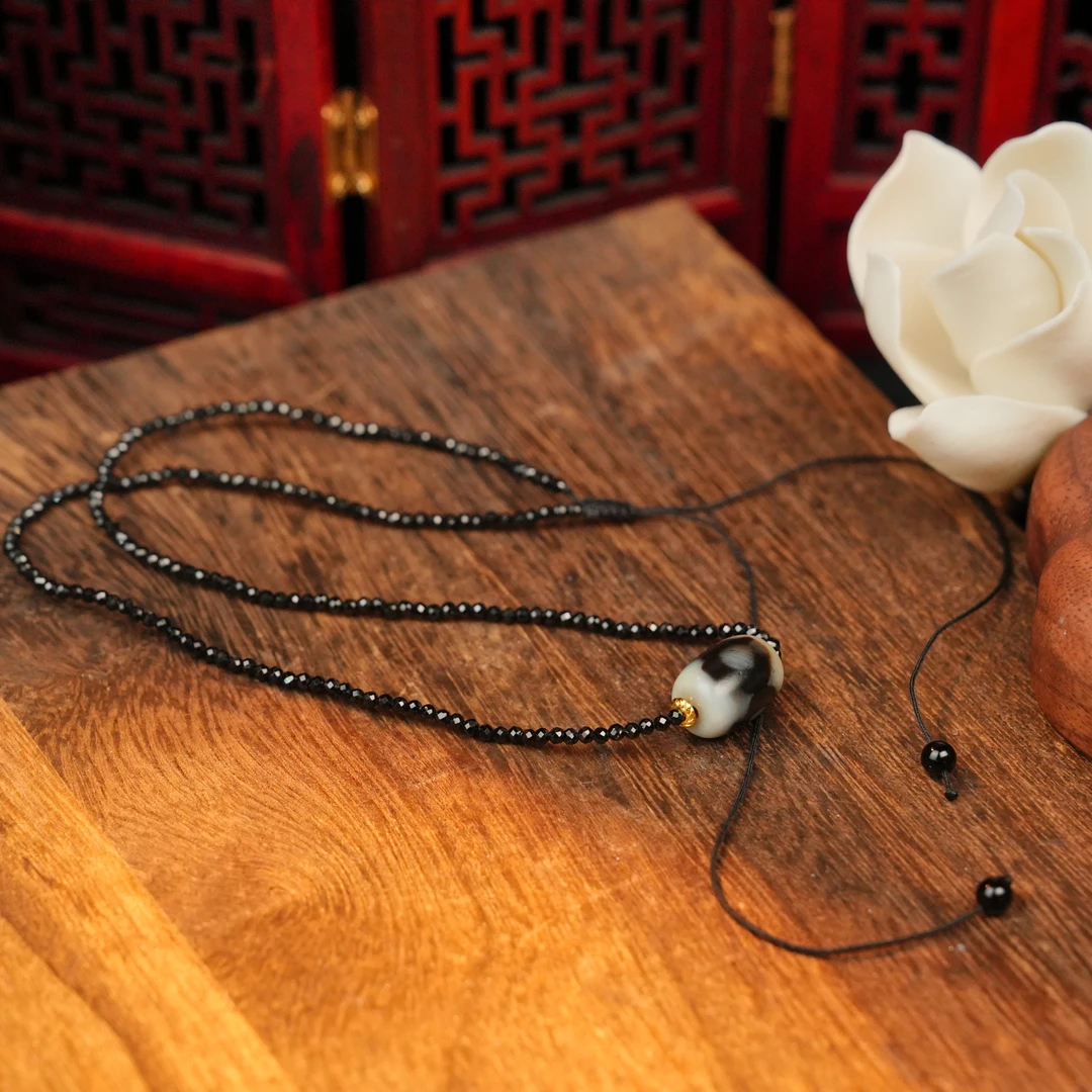 坛城三Y珠珠玛瑙锁骨链LDX0300110